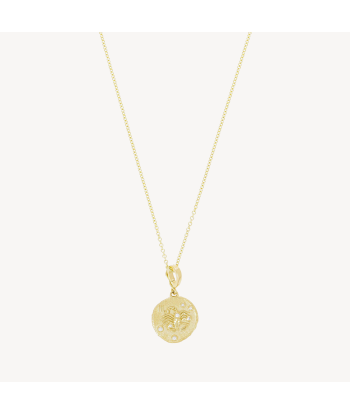 Of The Stars Scorpio Small Coin Necklace solde