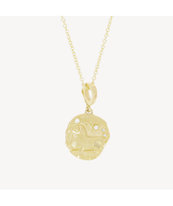 Of The Stars Aries Small Coin Necklace Pour