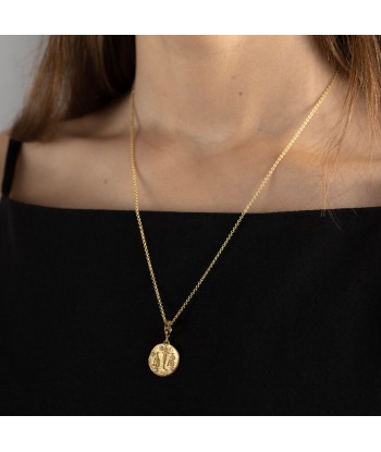 Of The Stars Libra Small Coin Necklace brillant des détails fins