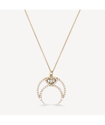 Collier High Moon Baguette Heart Pour