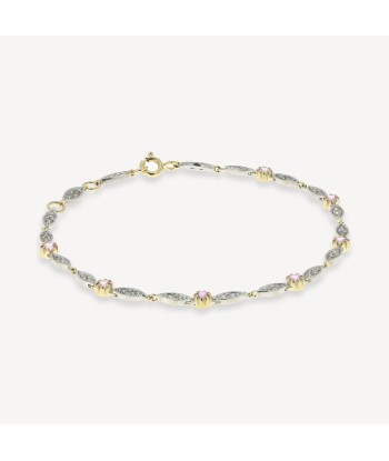 Bracelet Ava Saphir Rose brillant des détails fins