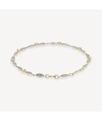 Bracelet Ava Saphir Rose brillant des détails fins