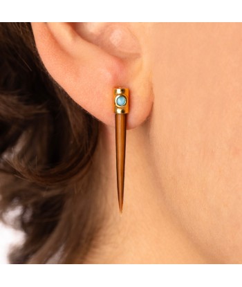 Boucle d'oreille Alexia Demblum Turquoise la chaussure