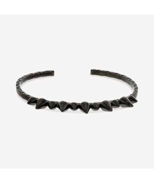 Bracelet Spike Argent Noir pas cheres