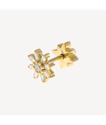 Piercing Puce Fleur Baguettes Or Jaune vente chaude votre 