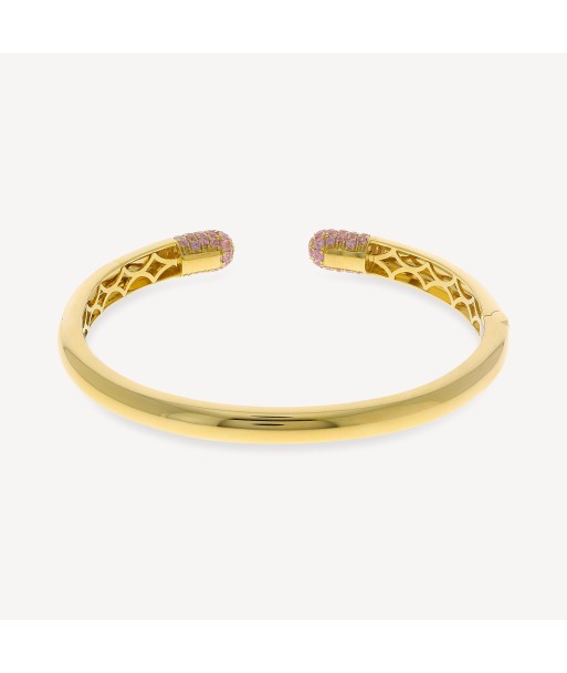 Bracelet Pink Sapphire Gold Tube le concept de la Pate a emporter 