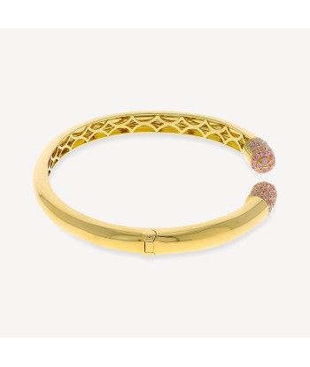 Bracelet Pink Sapphire Gold Tube le concept de la Pate a emporter 