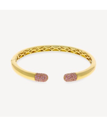 Bracelet Pink Sapphire Gold Tube le concept de la Pate a emporter 