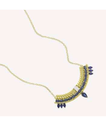 Collier Type Stack Blue Sapphire ou a consommer sur place