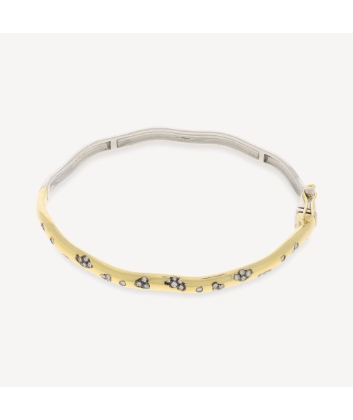 Bracelet Rebellion 2 Tone with Partial Diamonds vente chaude votre 