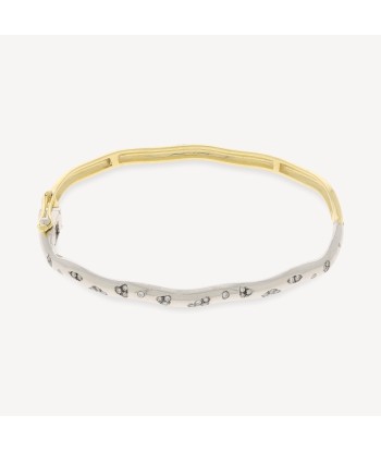 Bracelet Rebellion 2 Tone with Partial Diamonds vente chaude votre 