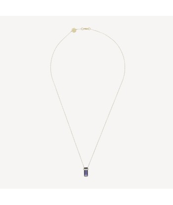 Collier Or Jaune Tanzanite et Diamants Dans la société mordern