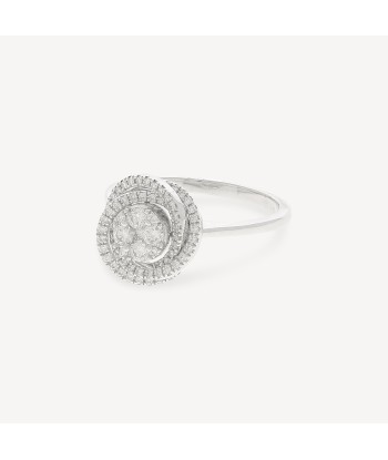 Bague Or Blanc et Diamants 0.40cts offre 