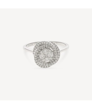 Bague Or Blanc et Diamants 0.40cts offre 