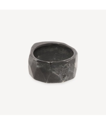 Bague Rock Argent et Diamants Noirs de votre