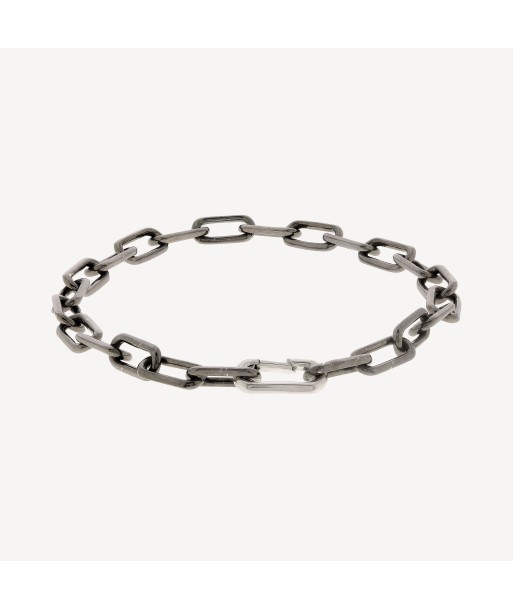 Bracelet Saxon Black Rhodium and Silver chez Cornerstreet bien 