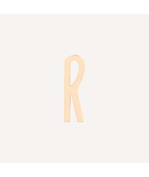 Charm Classic Gold Initial Letter R la colonne vertébrale