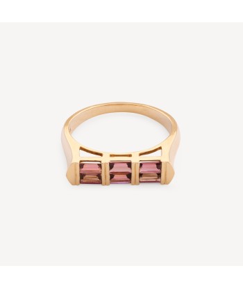 Bague Pink Tourmaline Double Baguette Venez découvrir notre 