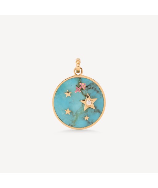 Pendentif Large Turquoise Zodiac Sagittarius de votre