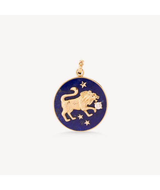 Pendentif Lapis Lion with Diamond Amélioration de cerveau avec