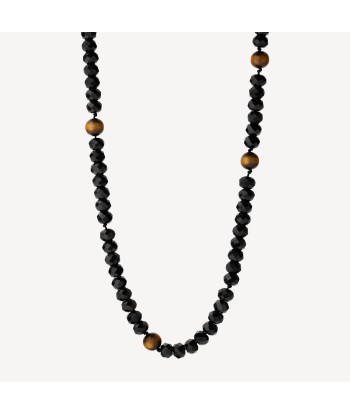 Collier Boho Brown Coral en linge