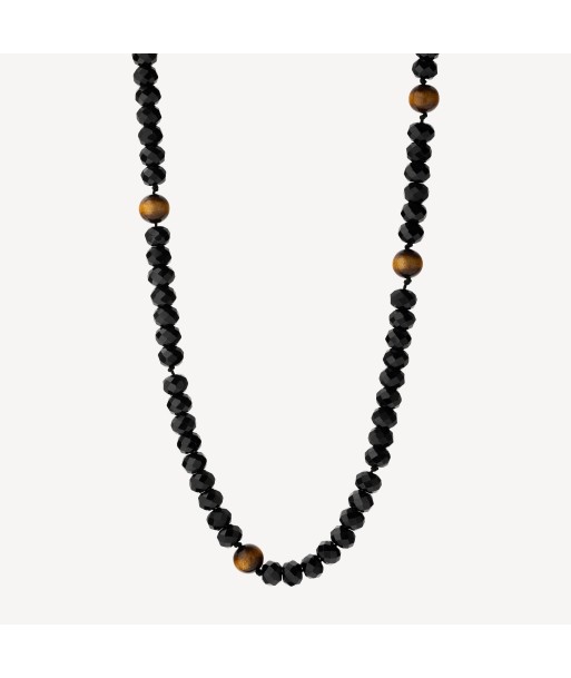 Collier Boho Brown Coral en linge