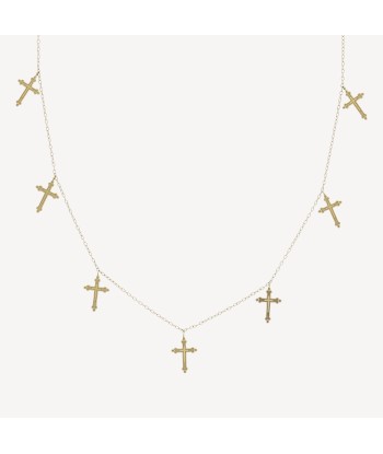 Collier Croix Pampille soldes