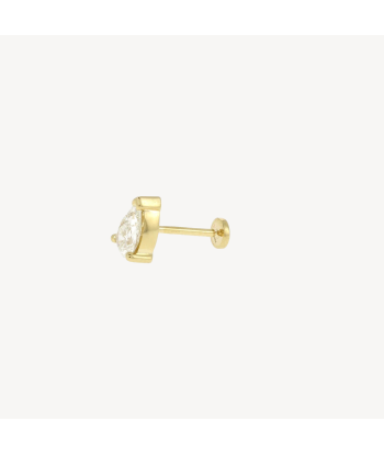 Piercing Puce poire 5.5x3.5mm or jaune Dans la société mordern