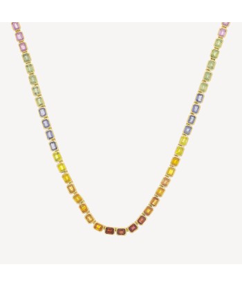 Collier Rivière Saphirs Multicolores hantent personnes