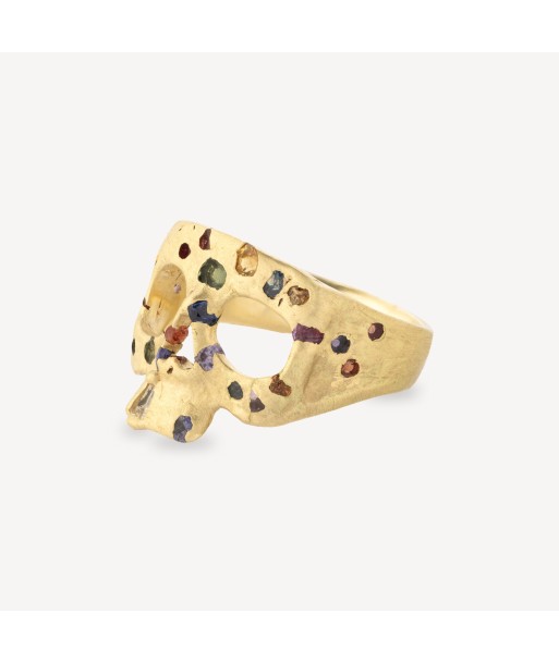 Bague Extra Small Skull Confetti Arc-en-ciel de votre