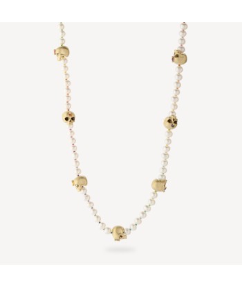 Collier Skull Hopes & Dreams en Perles Blanches en ligne