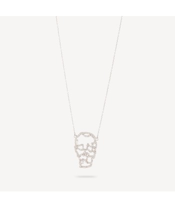 Collier pendentif visage or blanc ou a consommer sur place