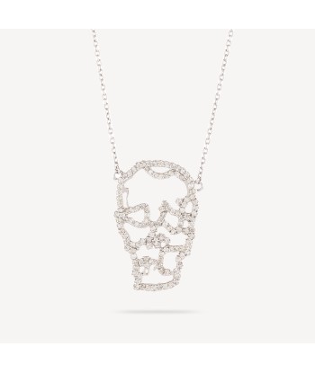 Collier pendentif visage or blanc ou a consommer sur place