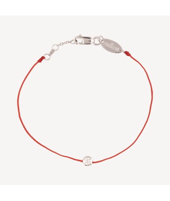 Bracelet diamant rond rouge votre