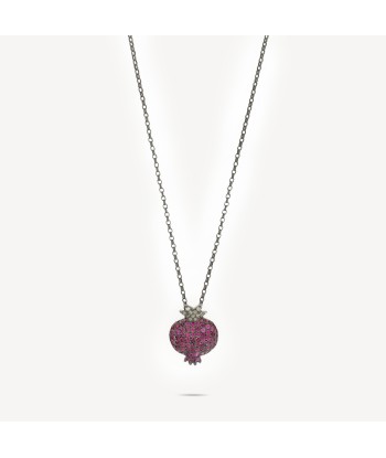 Collier Grenade Rubis solde