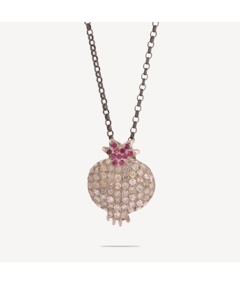 Collier Grenade Blanc et Rose shop