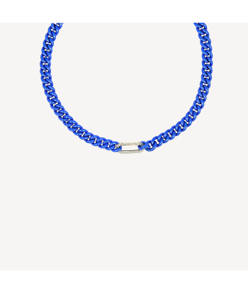 Collier Cuban Electric Blue Or Blanc une grave pollution 