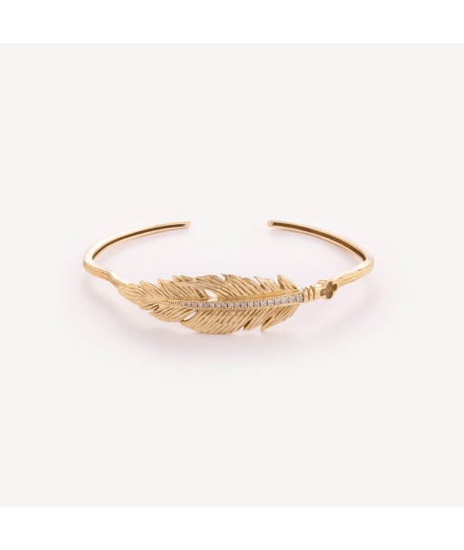 Bracelet Feather or les ligaments