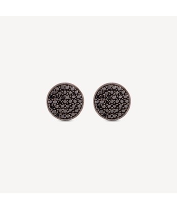 Boucles d'oreille rondes noires vous aussi creer 