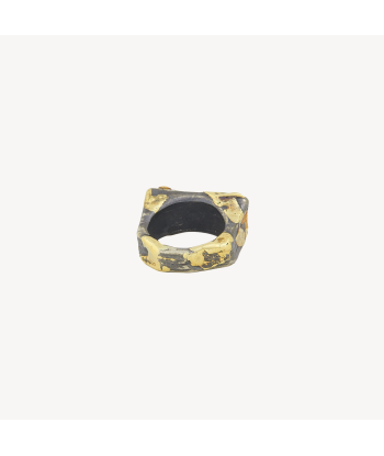 Bague Rectangle Or Jaune et Emeraude Les êtres humains sont 