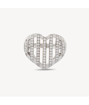 Bague Cut Coeur Or blanc Diamants vente chaude votre 