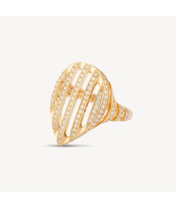 Bague Cut Poire Or jaune Diamants commande en ligne