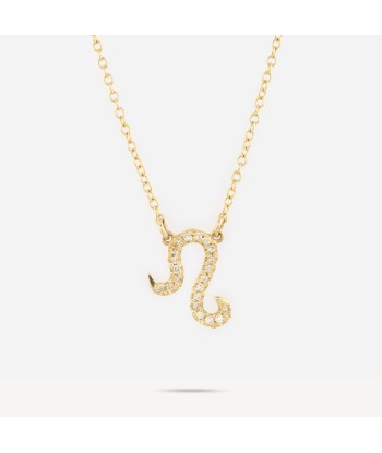 Collier Zodiac Lion Or Diamants Paris Déstockage Promo