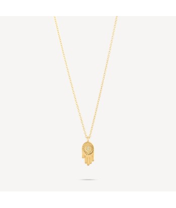 Collier Hamsa Or Diamants destockage