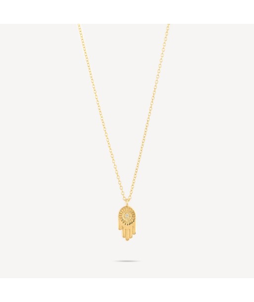 Collier Hamsa Or Diamants destockage