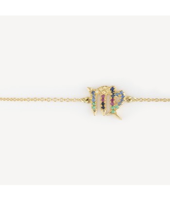 Bracelet zodiac vierge saphirs multicolores En savoir plus