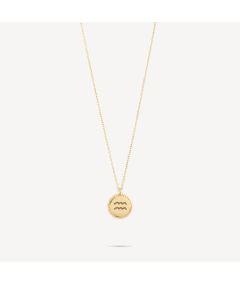 Collier Zodiac Medaille Verseau une grave pollution 