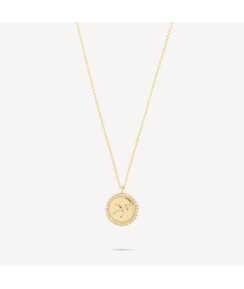 Collier zodiac medaille sagittaire diamants solde