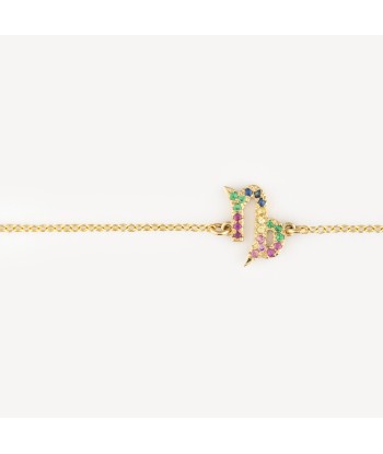 Bracelet zodiac capricorne saphirs multicolores acheter