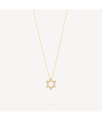 Collier Magen David Full Diamants pas cheres